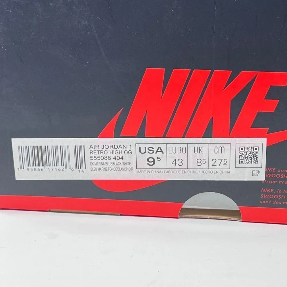 Nike Air Jordan 1 Low - Blue/White - Size 9.5 Excellent Preowned Condition - Picture 14 of 14